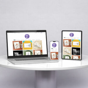 Site Web responsive de Florence LEROUX - Présentation sur ordinateur, tablette et smartphone